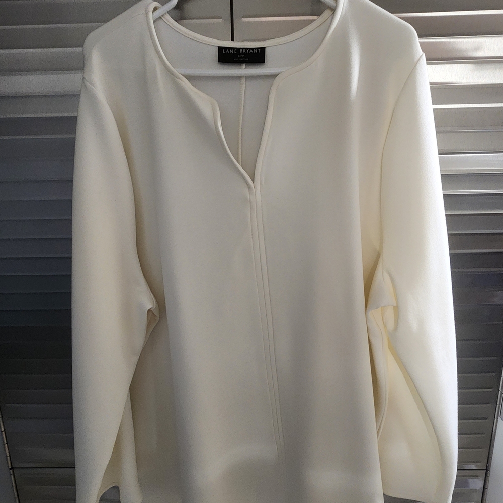 Lane Bryant Women's Ivory Blouse